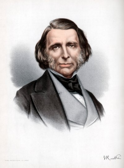John Ruskin, brytyjski pisarz, poeta, artysta i krytyk, ok. 1890. autorstwa Petter and Galpin Cassell