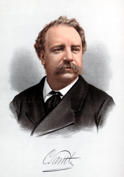 Sir Charles Santley, angielski wokalista, ok. 1890. autorstwa Petter and Galpin Cassell