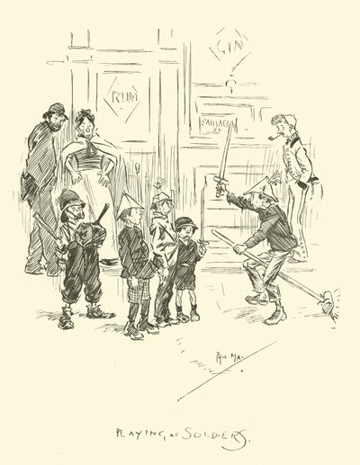 Ilustracja do Phila Maysa Gutter-Snipes autorstwa Phil May