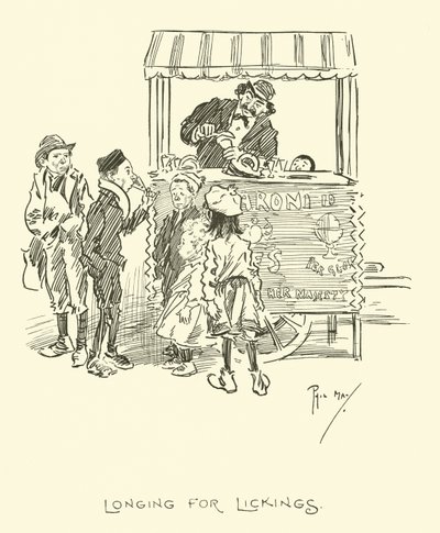 Ilustracja do Phila Maysa Gutter-Snipes autorstwa Phil May