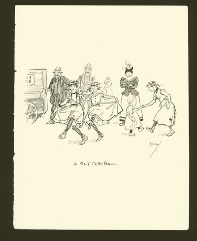 Ilustracja do Phila Maysa Gutter-Snipes autorstwa Phil May