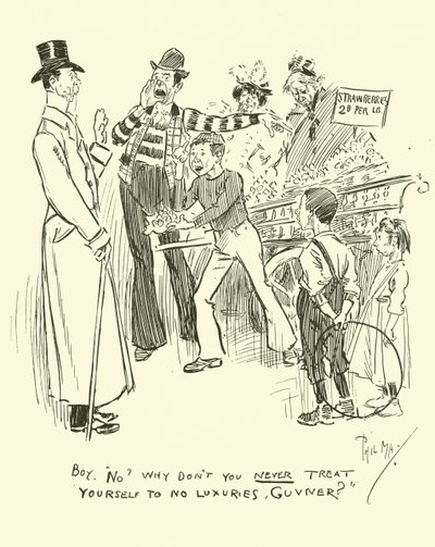 Ilustracja do Phila Maysa Gutter-Snipes autorstwa Phil May