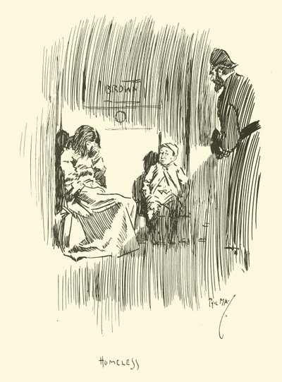Ilustracja do Phila Maysa Gutter-Snipes autorstwa Phil May