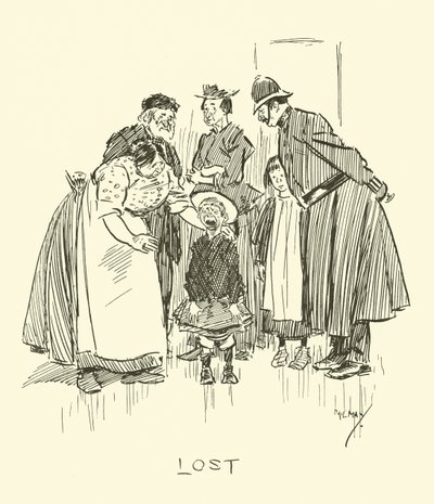 Ilustracja do Phila Maysa Gutter-Snipes autorstwa Phil May