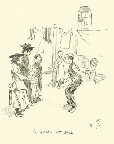 Ilustracja do Phila Maysa Gutter-Snipes autorstwa Phil May