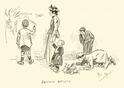Ilustracja do Phila Maysa Gutter-Snipes autorstwa Phil May