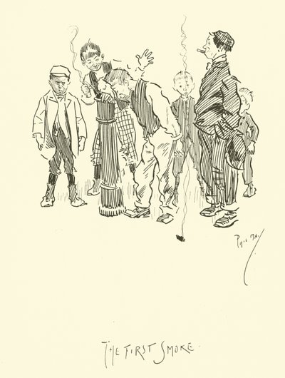 Ilustracja do Phila Maysa Gutter-Snipes autorstwa Phil May