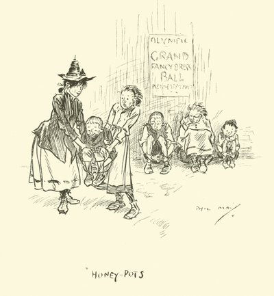 Ilustracja do Phila Maysa Gutter-Snipes autorstwa Phil May