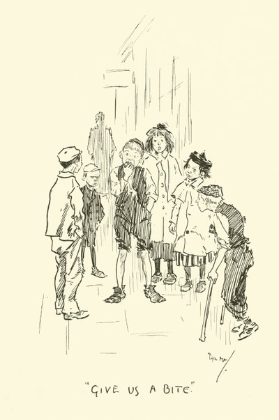 Ilustracja do Phila Maysa Gutter-Snipes autorstwa Phil May