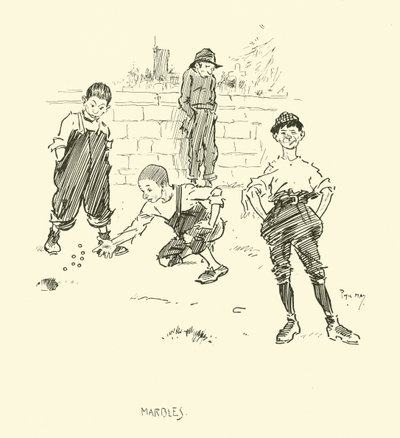 Ilustracja do Phila Maysa Gutter-Snipes autorstwa Phil May