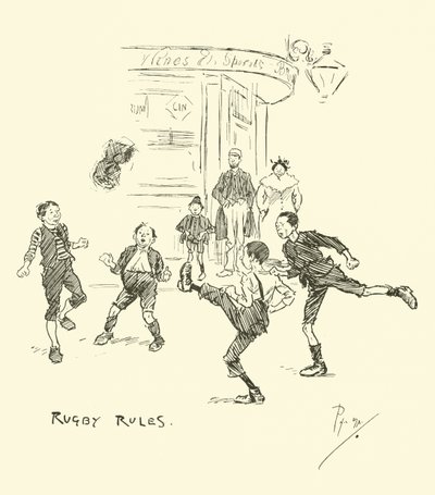 Ilustracja do Phila Maysa Gutter-Snipes autorstwa Phil May
