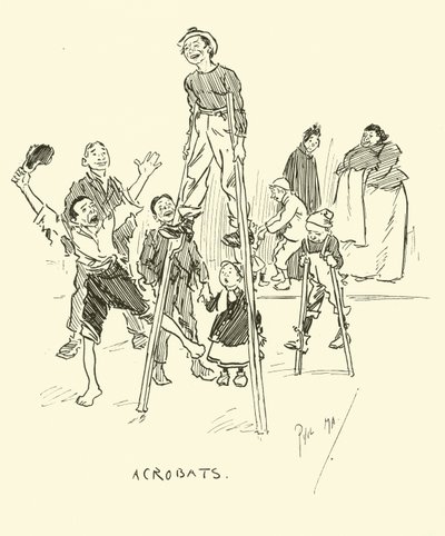Ilustracja do Phila Maysa Gutter-Snipes autorstwa Phil May