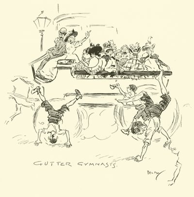 Ilustracja do Phila Maysa Gutter-Snipes autorstwa Phil May