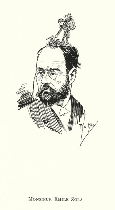 Monsieur Emile Zola (lito) autorstwa Phil May