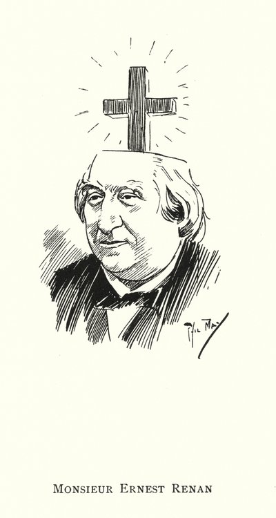 Monsieur Ernest Renan (lito) autorstwa Phil May