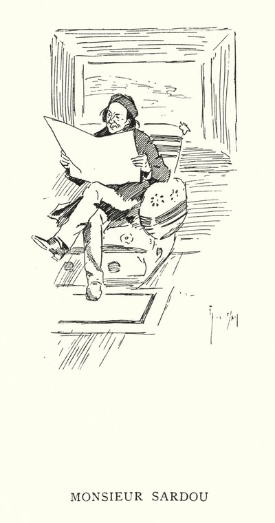 Pan Sardou (lito) autorstwa Phil May