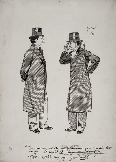 Oscar Wilde i Whistler autorstwa Phil May