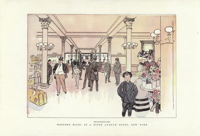 Zachodnie sposoby, w hotelu Fifth Avenue w Nowym Jorku autorstwa Phil May