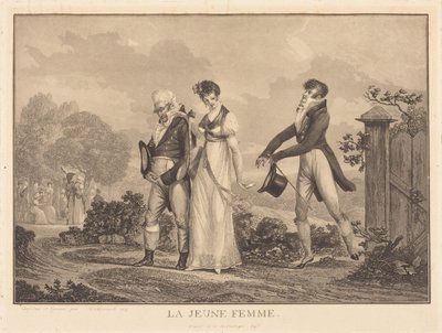 Młoda kobieta autorstwa Philibert-Louis Debucourt
