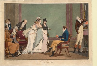 Pomarańcza, czyli współczesny sąd Parysa autorstwa Philibert-Louis Debucourt