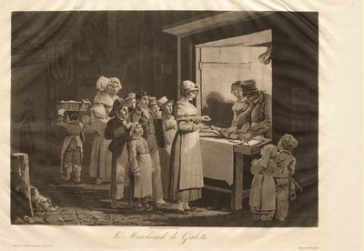 Sprzedawca naleśników autorstwa Philibert-Louis Debucourt