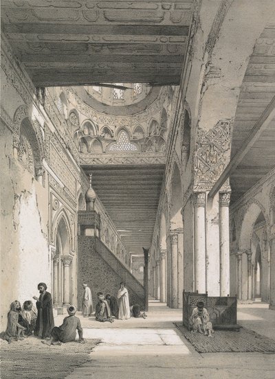 Meczet Ibn Tulona autorstwa Philibert Joseph Girault de Prangey