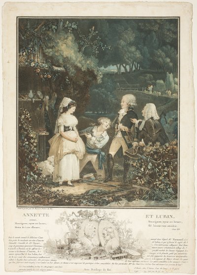Annette i Lubin autorstwa Philibert Louis Debucourt
