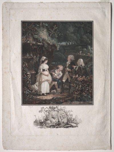 Annety i Lubina, 1789. autorstwa Philibert Louis Debucourt