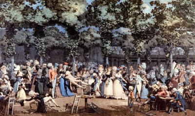 Fest w Palais Royal, Paryż autorstwa Philibert Louis Debucourt