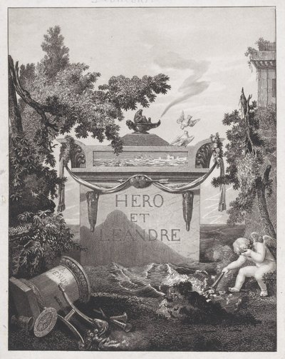 Frontyspis do Hero i Leander, 1801. autorstwa Philibert Louis Debucourt