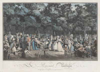 Promenada Publiczna autorstwa Philibert Louis Debucourt