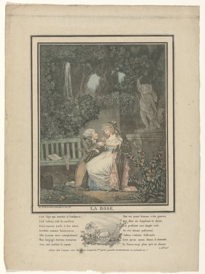 Róża, 1788 autorstwa Philibert Louis Debucourt