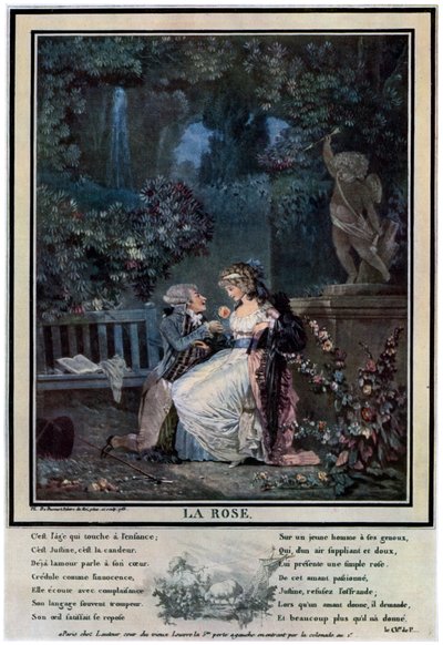 Róża, 1788-1931. autorstwa Philibert Louis Debucourt