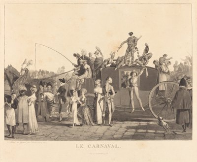 Karnawał autorstwa Philibert Louis Debucourt