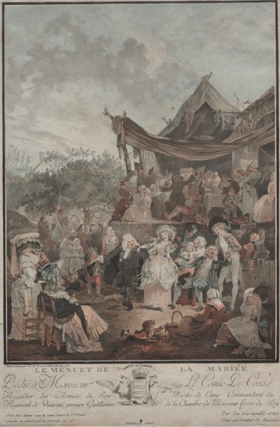 Menuet Oblubienicy autorstwa Philibert Louis Debucourt