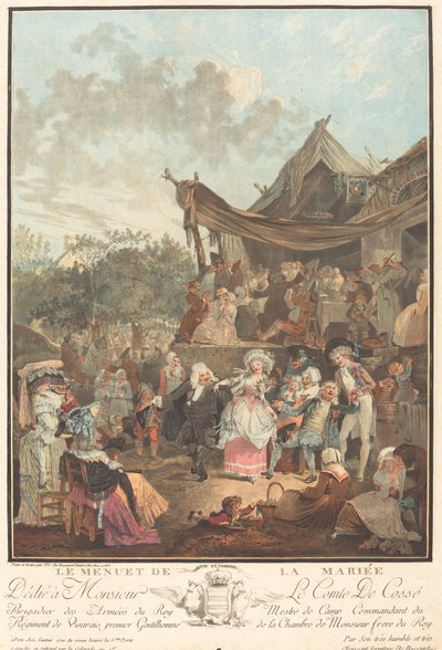 Menuet panny młodej autorstwa Philibert Louis Debucourt