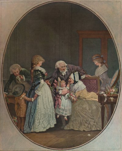 Bukiety, czyli Dzień Babci, 1788, 1913 autorstwa Philibert Louis Debucourt
