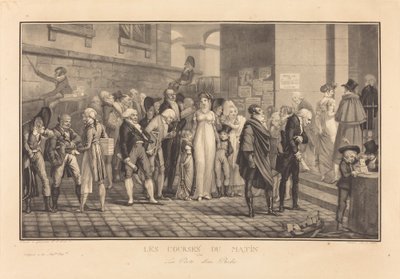 Wyścigi poranne, czyli brama bogacza autorstwa Philibert Louis Debucourt