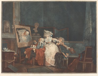 Dwa pocałunki autorstwa Philibert Louis Debucourt
