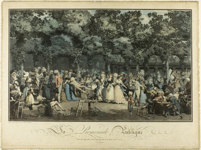 Spacer publiczny autorstwa Philibert Louis Debucourt