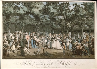 Promenada Publiczna, 1792 autorstwa Philibert Louis Debucourt