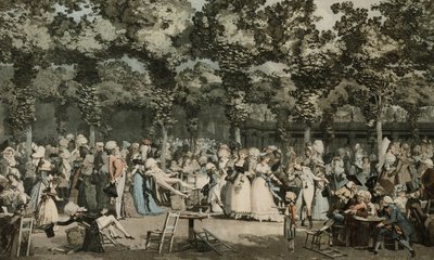 Promenada Publiczna; Promenada Publiczna, 1792 autorstwa Philibert Louis Debucourt