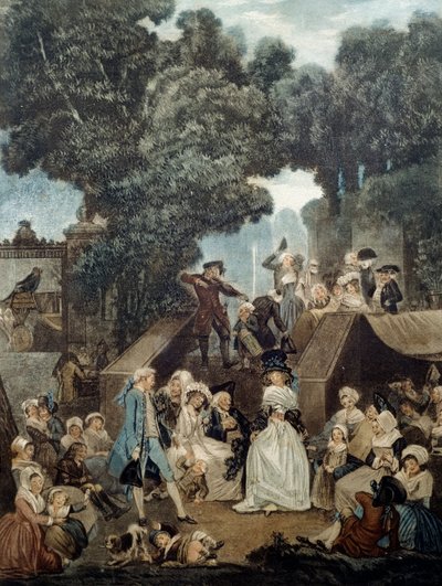 Ślub na zamku autorstwa Philibert Louis Debucourt