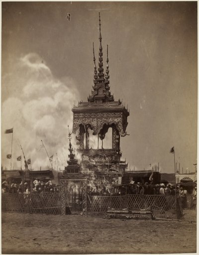 Kremacja birmańska autorstwa Philip Adolphe Klier