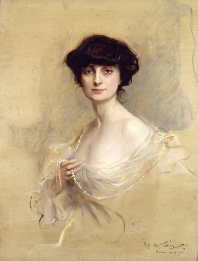 Anna de Noailles (1876-1933) 1913 (olej na płótnie) autorstwa Philip Alexius de Laszlo
