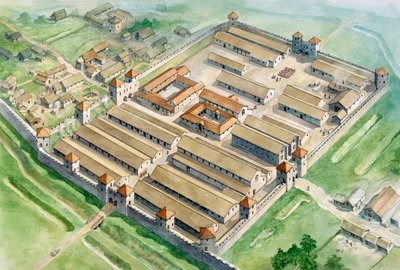 Fort rzymski Birdoswald, III wiek, ok. 1990-2010 autorstwa Philip Corke