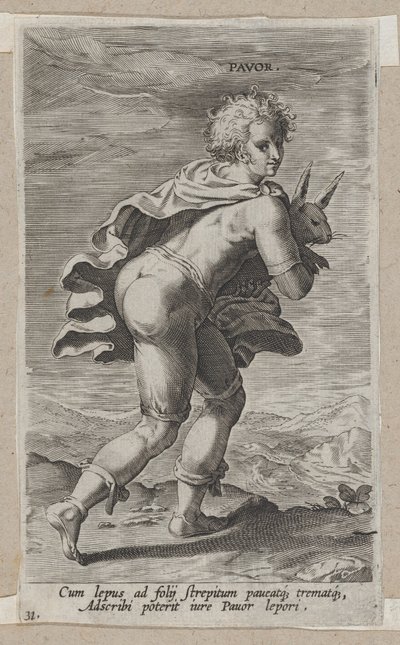 Pavor, z Prosopographia, ca. 1585-90., ca. 1585-90. autorstwa Philip Galle
