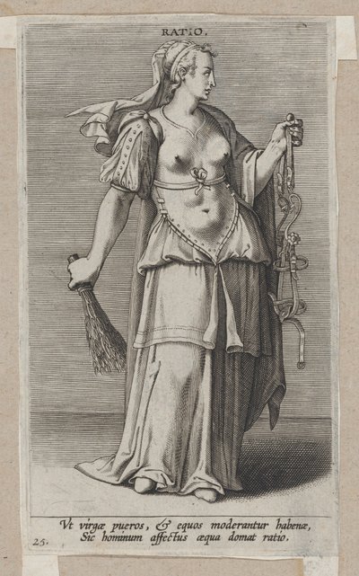 Ratio, z Prosopographia, ca. 1585-90., ca. 1585-90. autorstwa Philip Galle