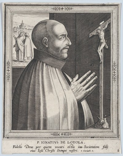 Św. Ignacy Loyola, z serii Założyciele zakonów męskich, przed 1610., przed 1610 autorstwa Philip Galle