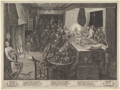 Śmierć Dziewicy, 1574. autorstwa Philip Galle